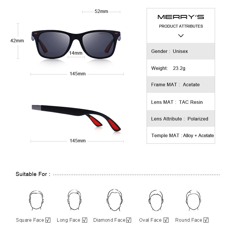 Unisex Vintage Rivet Square Sunglasses | Lightweight Polarized Driving Eyewear