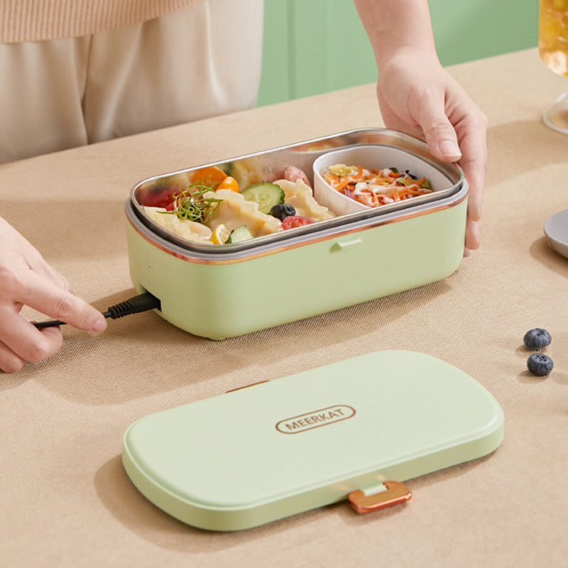 900ml Portable Electric Heating Lunch Box - Self-Heating & Steaming Food Warmer for Office Workers & Travelers (Heat Preservation)