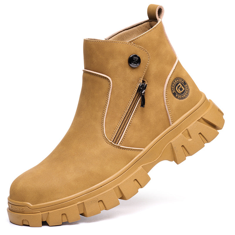 Welders' Labor Protection Anti Smashing and Anti Piercing Safety Shoes