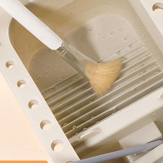 Multi-functional Artist Brush Washer - 3-in-1 Paint Brush Cleaner & Holder Bucket