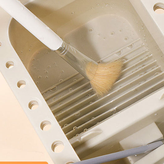 Multi-functional Artist Brush Washer - 3-in-1 Paint Brush Cleaner & Holder Bucket