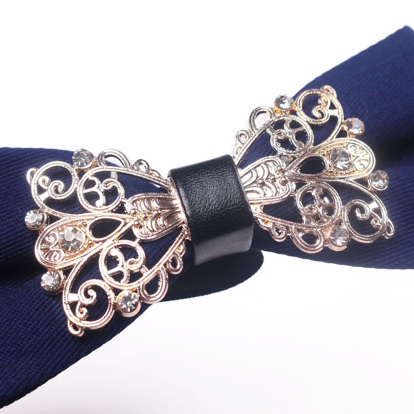 Luxury Metal Diamond Bow Tie for Men - Elegant Red Carpet Party Wear