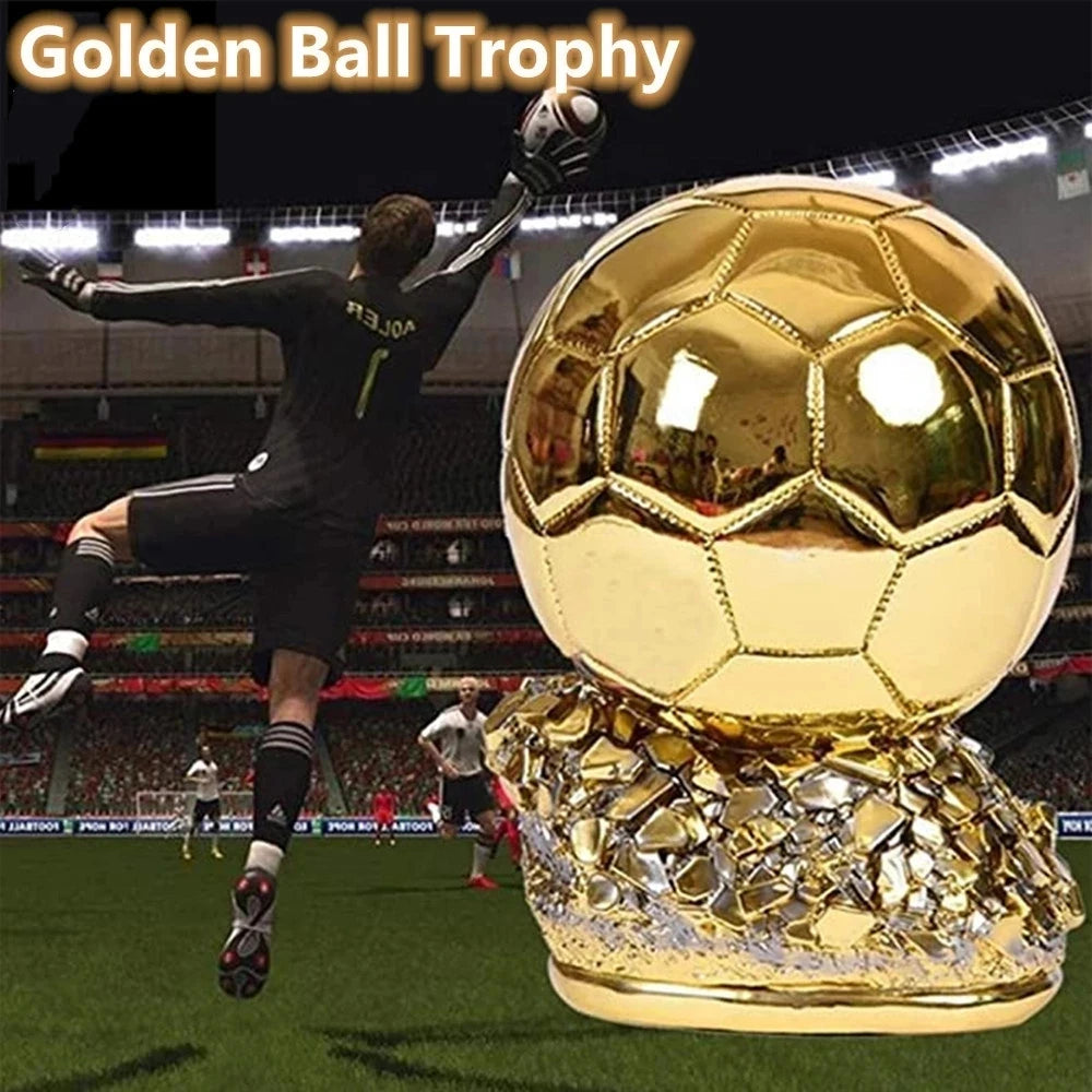 European Football Golden Ball Award Trophy - Ballon d'Or Replica Souvenir