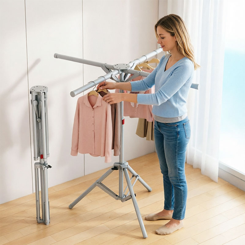 Foldable Octopus Style Clothes Drying Rack | Rotating Laundry Hanger