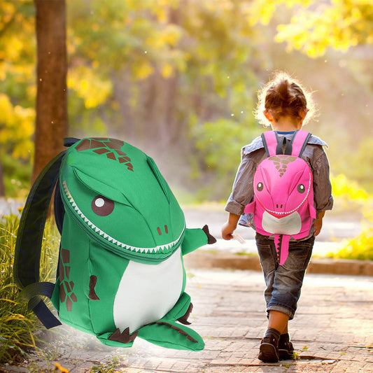 3D Dinosaur Backpack for Kids - Waterproof Kindergarten & Small School Bag