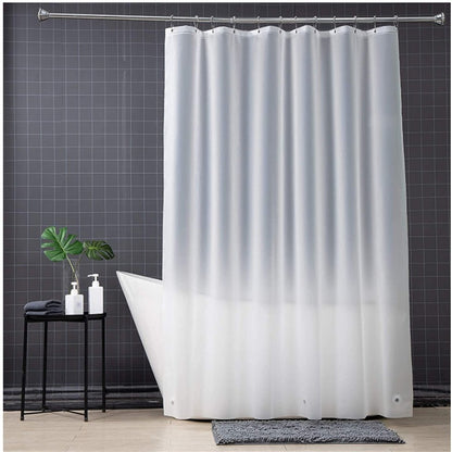 Premium Frosted Shower Curtain Liner – Heavy Duty Waterproof Plastic Curtain with Magnetic Hem