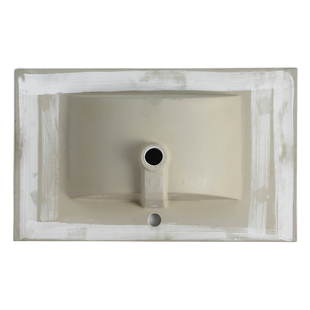Compact Single Basin Vanity with Integrated Ceramic Sink