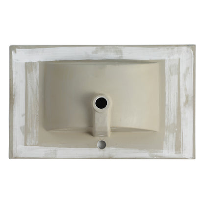 Compact Single Basin Vanity with Integrated Ceramic Sink