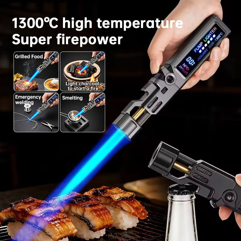 Windproof High-Temperature Outdoor Torch Lighter | Metal Body Jet Flame