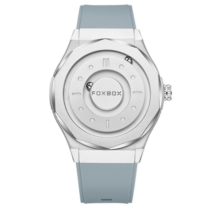 FOXBOX Men's High-Tech Magnetic Levitation Concept Watch (All Black).