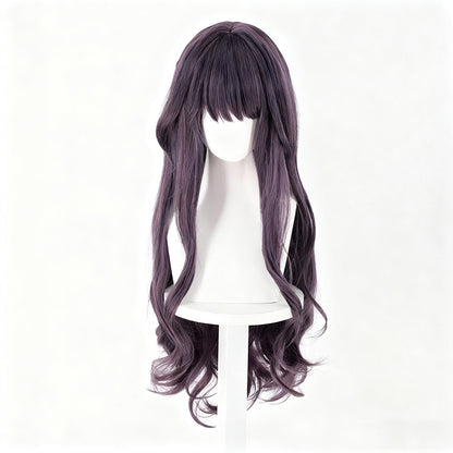 Hua Xun Rinran & Li Xun Zi Cosplay Wig | Long Dark Wavy Hair with Rose Net Scalp