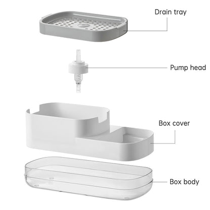 2-in-1 Kitchen Soap Dispenser and Sponge Holder Caddy