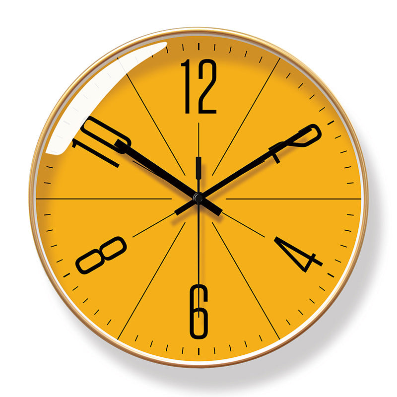 Modern Silent Wall Clock – Elegant Golden Ginkgo Leaf Design for Luxury Home Decor