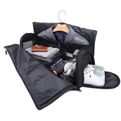 Carry on Hanging Suitcase Clothing Bag with Multiple Pockets