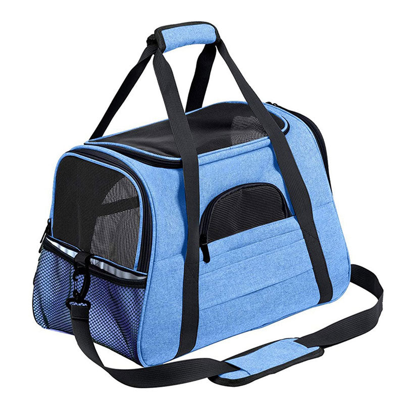 Premium Expandable Pet Carrier - Lightweight Mesh Travel Bag for Cats, Puppies & Small Pets