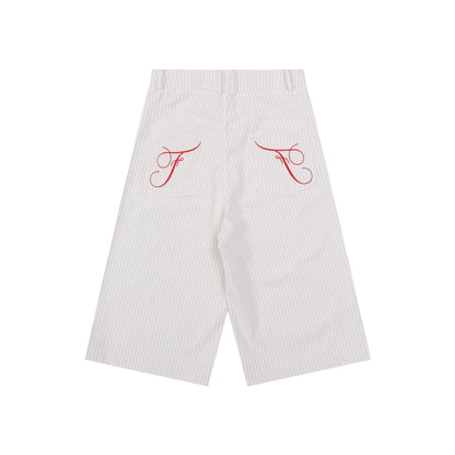 Chic High Waist Wide Leg Casual Pants - Slim Straight Five-Quarter Culottes for Women
