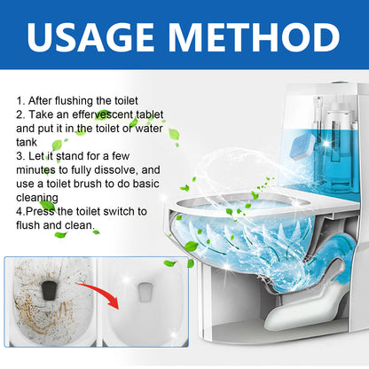 Jue-Fish Foam Toilet Cleaner - 12pcs Pack for Long-lasting Hygiene & Fragrance