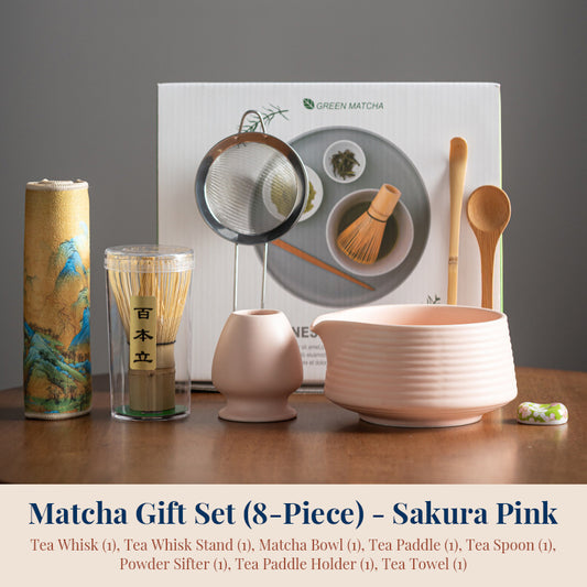 Premium Matcha Starter Kit for Tea Lovers - Complete 8-Piece Japanese Tea Ceremony Set in Gift Box
