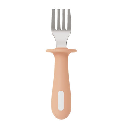 2-Piece Baby Feeding Set | PPSU Silicone & Stainless Steel Self-Feeding Utensils for Toddlers