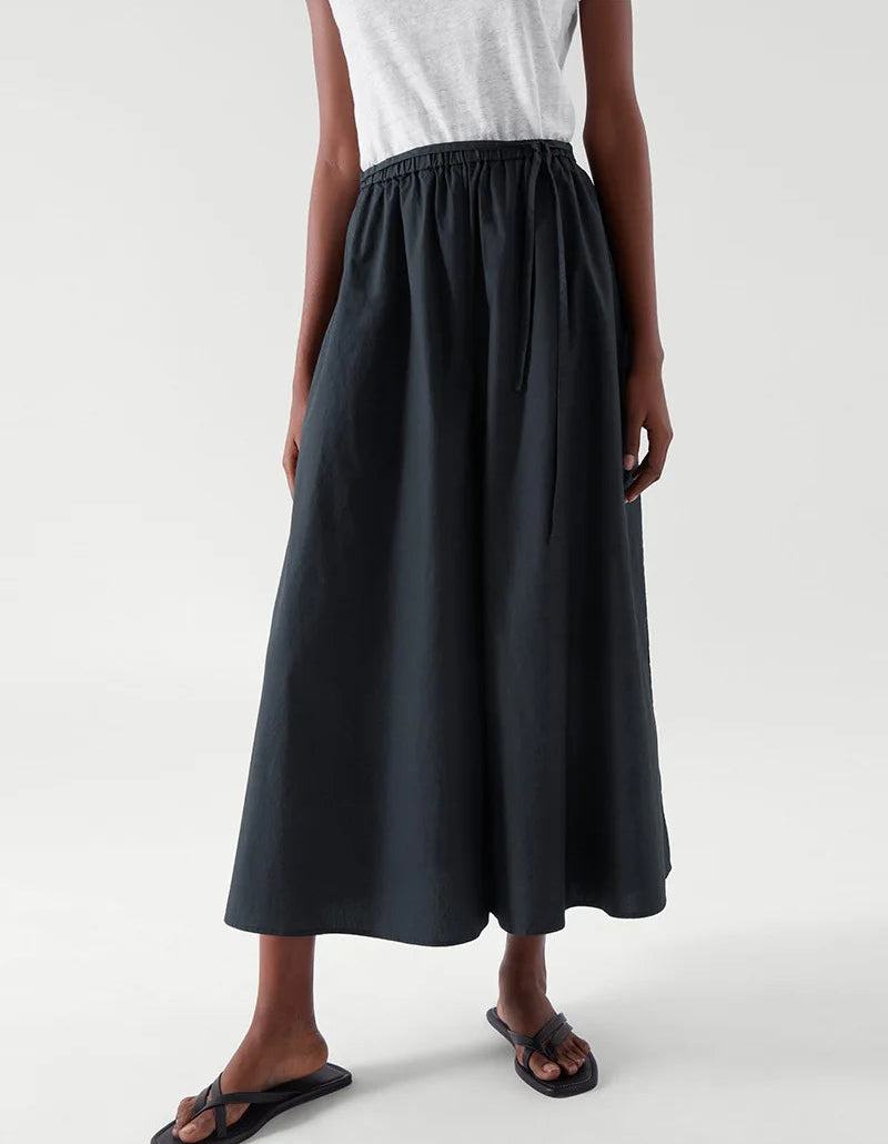 Women's 100% Cotton Wide Leg Pants - Breathable Loose Fit Summer Trousers