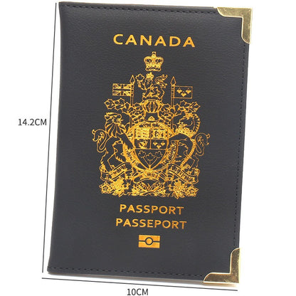 Durable Canadian Passport Clip with Copper Accents