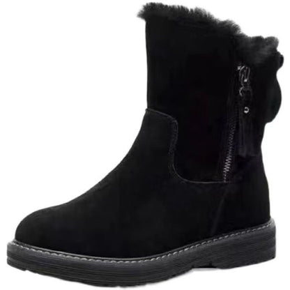 Women's Cold Resistant and Warm Snow Boots with Thickened Fleece Lining