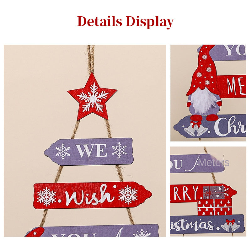 DIY Foldable Gnome Christmas Hanging Ornament - Festive Wall Decor