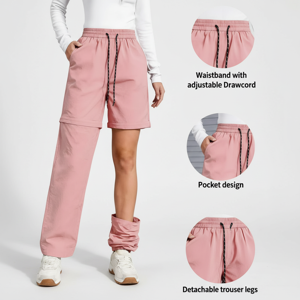 Women's Convertible Hiking Pants | Quick-Dry Waterproof Cargo Trousers