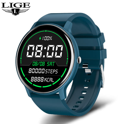LIGE Unisex Smart Watch with Blood Pressure & Heart Rate Monitor - Pink Fitness Tracker