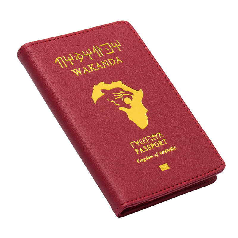 Marvel/DC Hero Inspired Passport Holder & Ticket Wallet (Red) - Travel Document Organizer