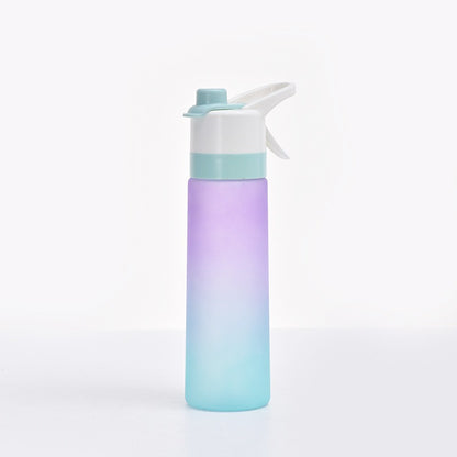 700ml Frosted Spray Water Bottle - Outdoor Sports Cooling Kettle