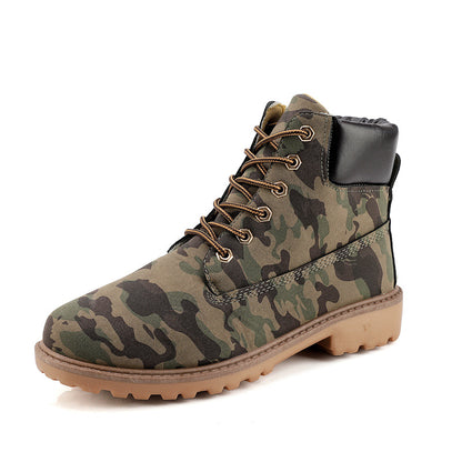 Men's High Top Martin Boots - Fashionable Casual Workwear Winter Shoes