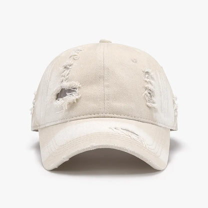 Distressed Vintage Cotton Baseball Cap | Adjustable Dad Hat for Men & Women