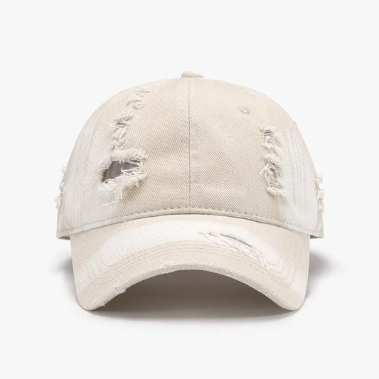 Distressed Vintage Cotton Baseball Cap | Adjustable Dad Hat for Men & Women