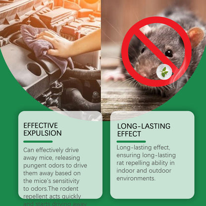 Plant-Based Mint Rodent Repellent Spray for Indoor, Outdoor & Car Engine Protection