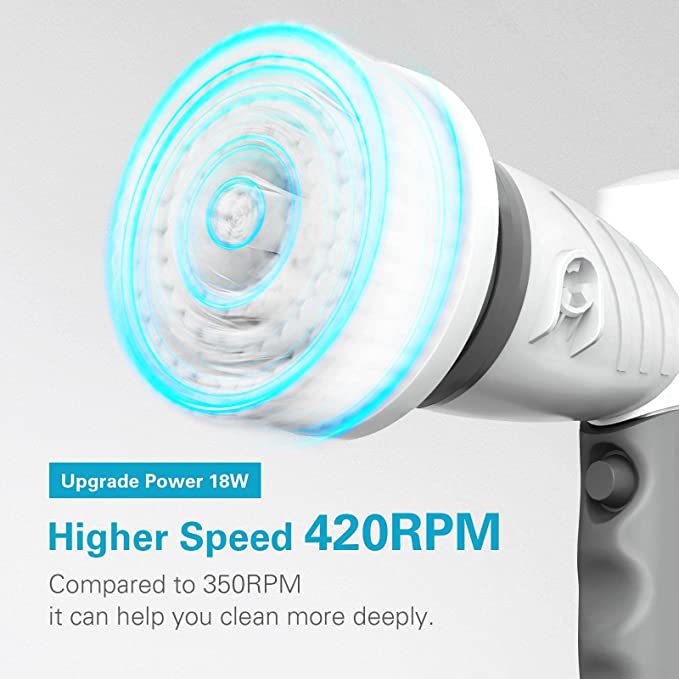 5-in-1 Handheld Electric Cleaning Brush – Multipurpose Power Scrubber for