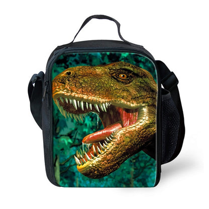 3D Dinosaur Print School Backpack for Boys - Orthopedic Kids Satchel & Schoolbag