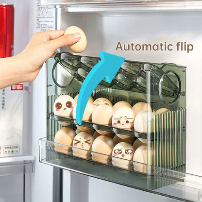 Large-Capacity Fridge Egg Holder - Multi-Layer Portable Egg Storage Tray