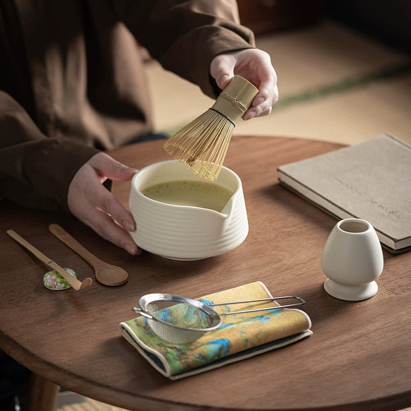Premium Matcha Starter Kit for Tea Lovers - Complete 8-Piece Japanese Tea Ceremony Set in Gift Box
