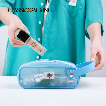 Portable Stationery Bag Student Mesh Transparent Pencil Case