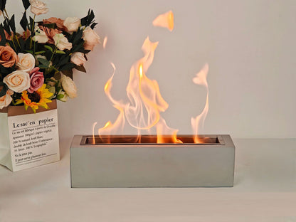 Modern Tabletop Bio Ethanol Fireplace – Portable Ventless Fire Pit for Home & Terrace