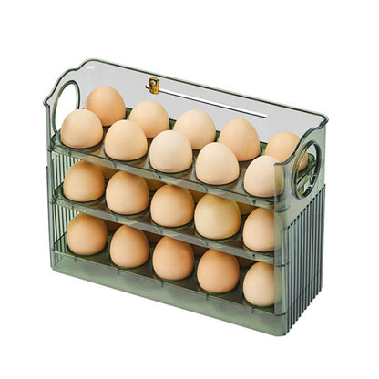 Large-Capacity Fridge Egg Holder - Multi-Layer Portable Egg Storage Tray
