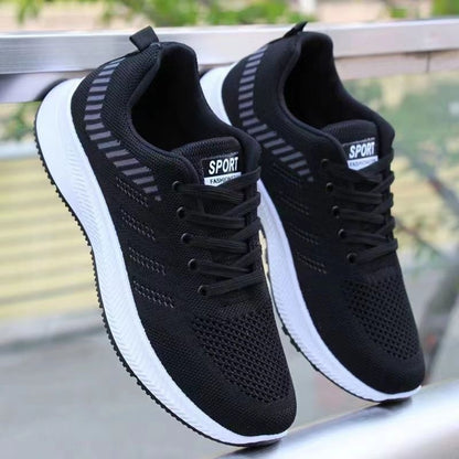 Men's Flyknit Sports Running Shoes - Soft Sole Comfortable Casual Sneakers