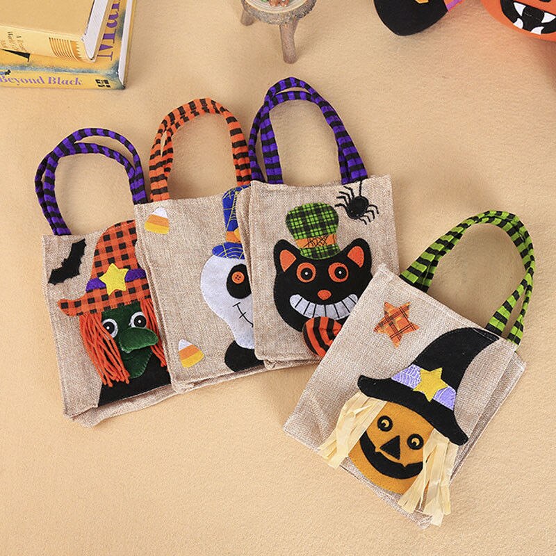 Halloween Trick or Treat Shopping Bags for Kids Candy Storage
