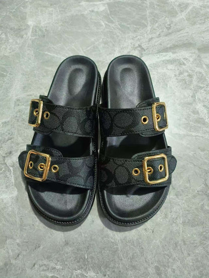Stylish Open Toe Double Strap Summer Sandals