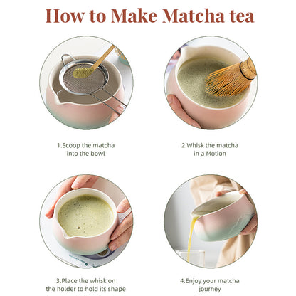 Premium Matcha Starter Kit for Tea Lovers - Complete 8-Piece Japanese Tea Ceremony Set in Gift Box