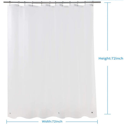Premium Frosted Shower Curtain Liner – Heavy Duty Waterproof Plastic Curtain with Magnetic Hem