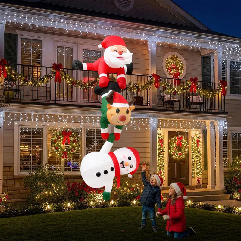 Giant 8ft Christmas Inflatable for Roof & Outdoor Holiday Display