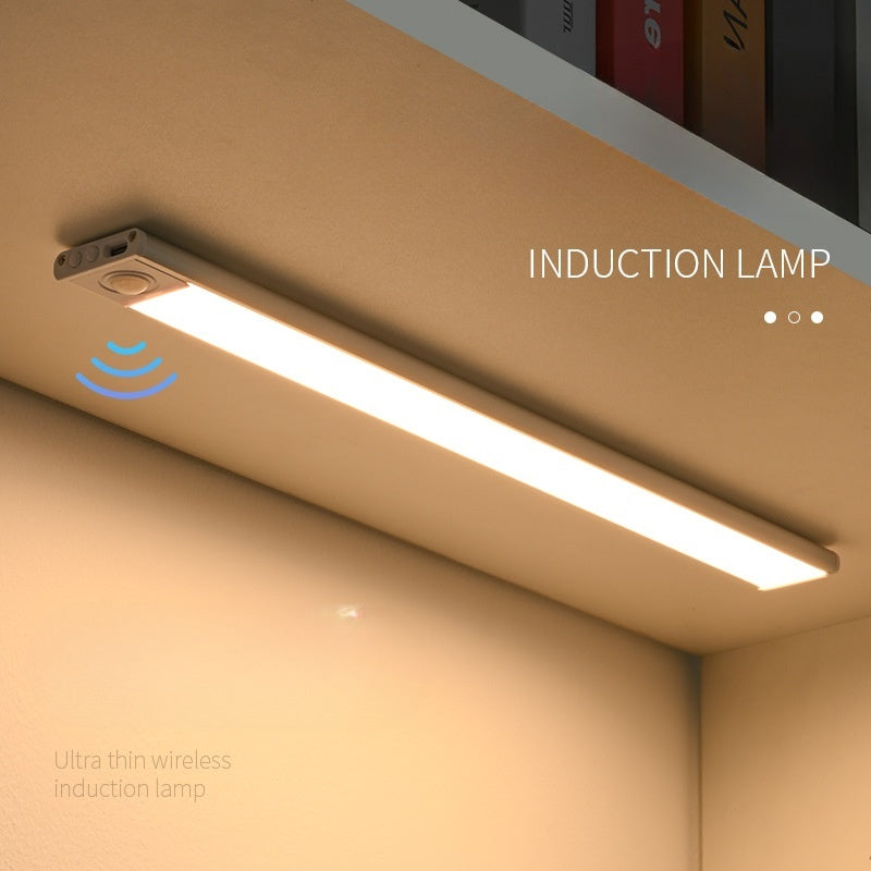 Intelligent Wireless Magnetic LED Strip Light / Rechargeable Human Body Sensing Under Cabinet Light with 3 Color Adjustable