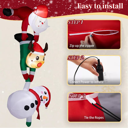 Giant 8ft Christmas Inflatable for Roof & Outdoor Holiday Display